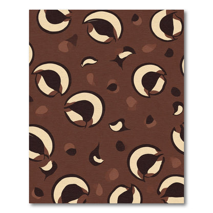 Chocolate Brown Spotted Animal Print Rug