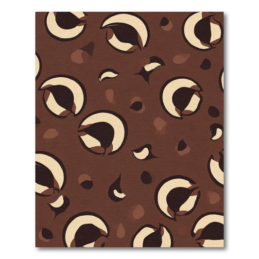 Chocolate Brown Spotted Animal Print Rug