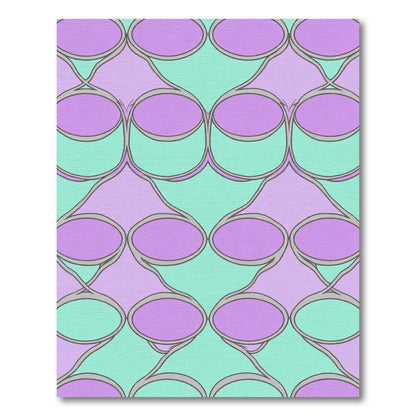 Lavender Mint Oval Linkage Rug