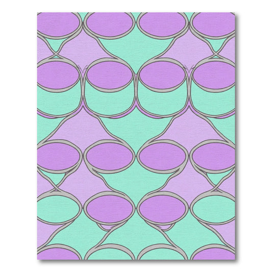 Lavender Mint Oval Linkage Rug