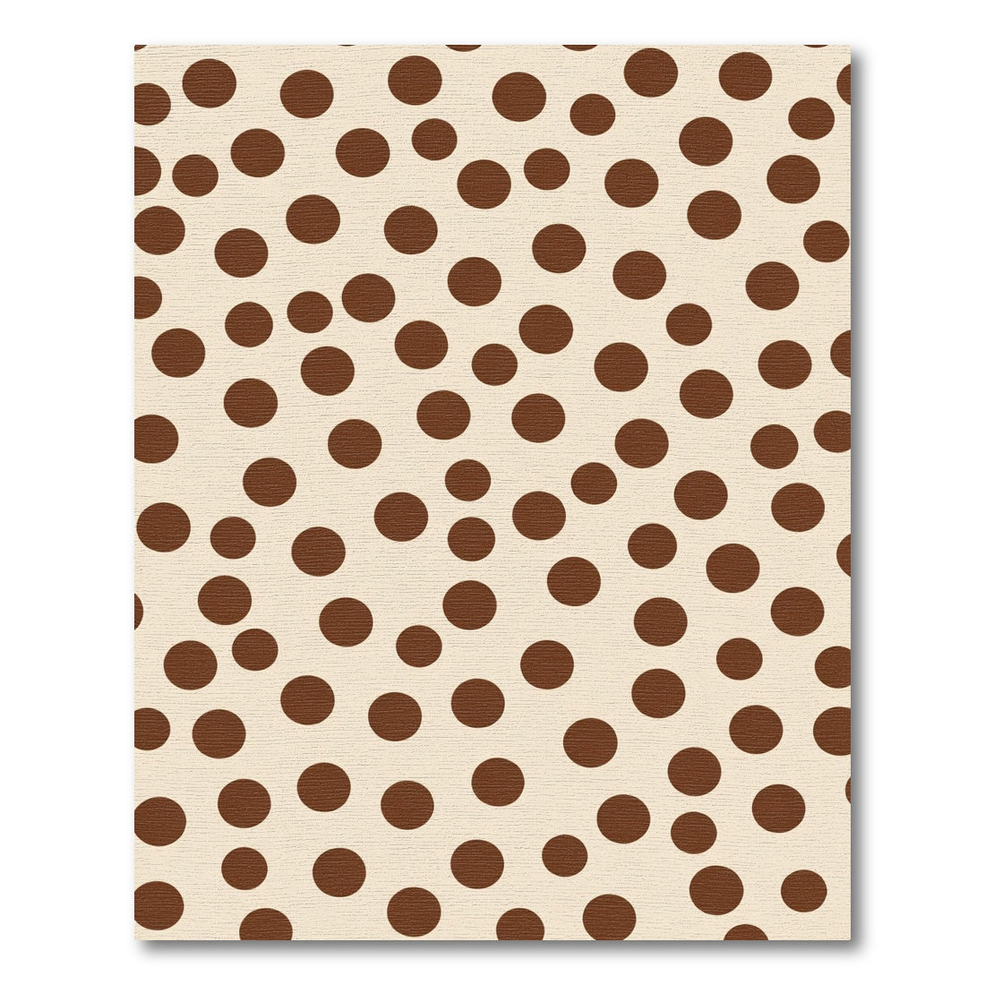 Brown Circles Scatter Print Rug