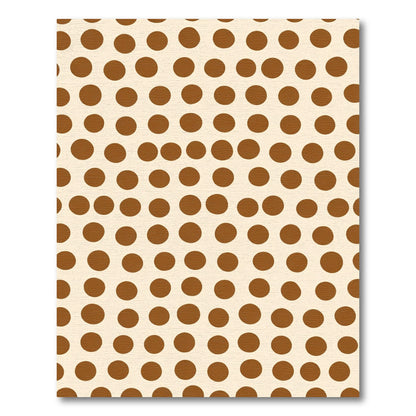 Brown Polka Dot Cream Rug