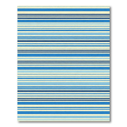 Ocean Blue Gradient Stripe Rug