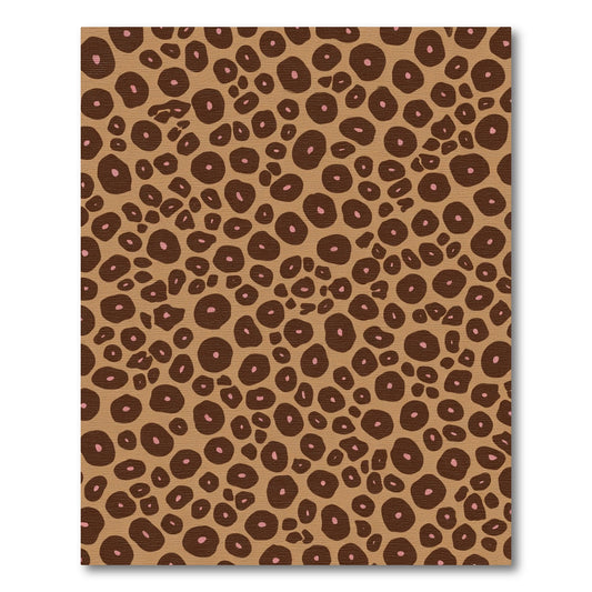 Camel Brown Spotted Animal Print Rug