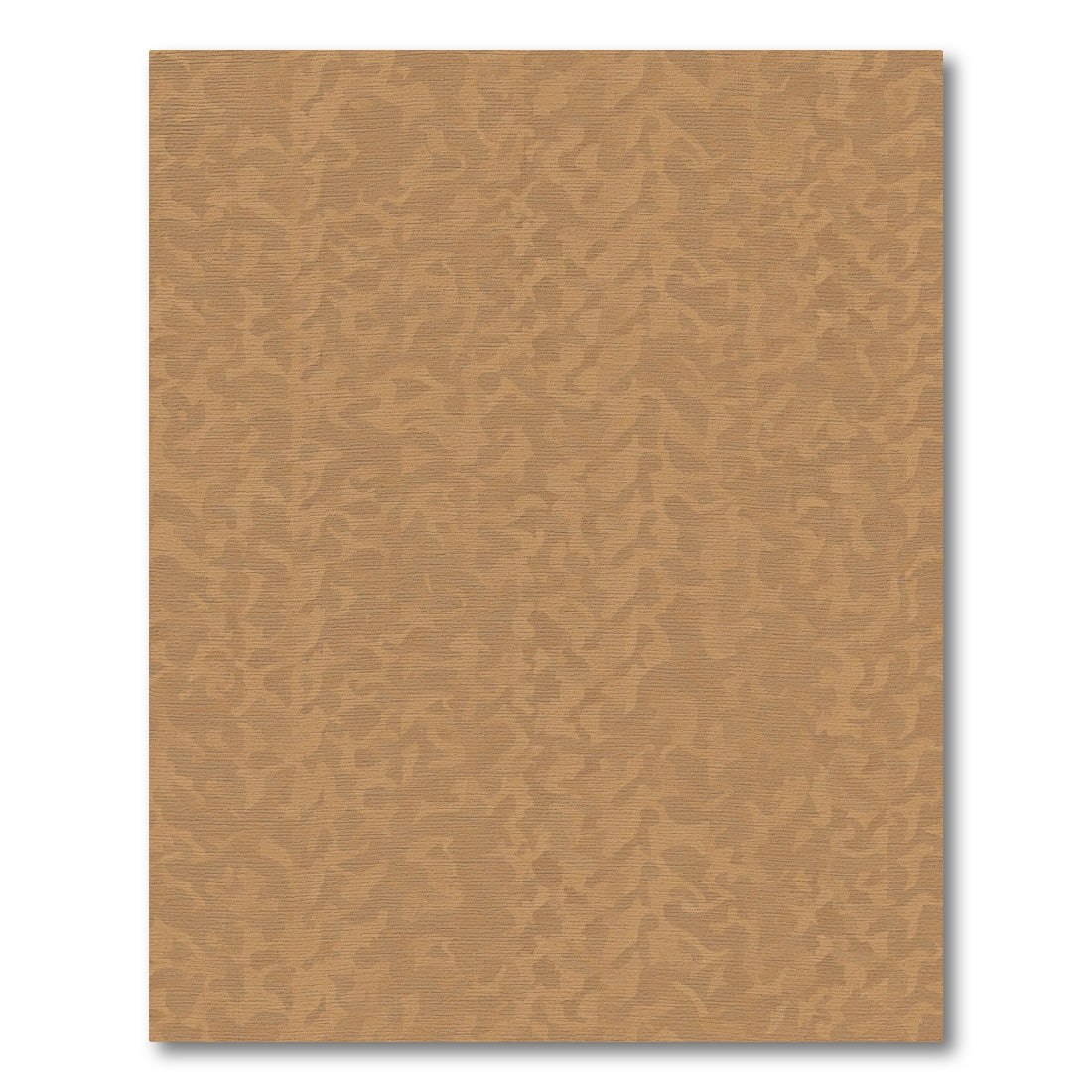 Earthy Tan Abstract Organic Flow Rug