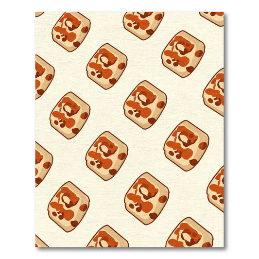 Brown Tortilla Swirl Repeating Pattern Rug