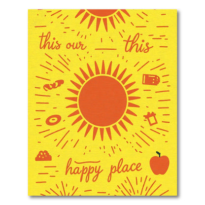 Sunshine Orange Happy Place Rug