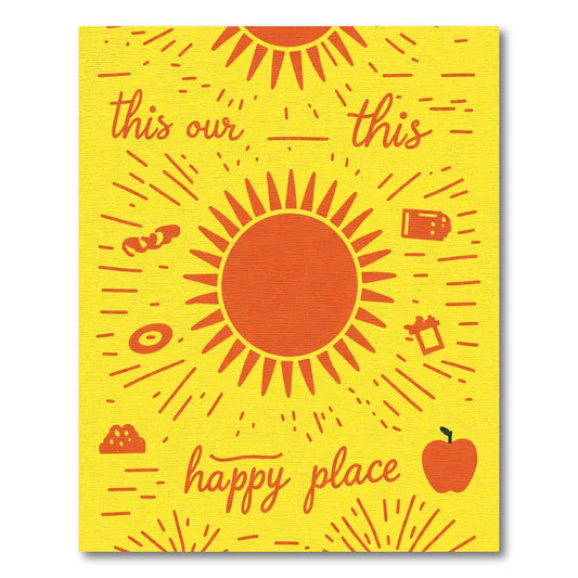 Sunshine Orange Happy Place Rug