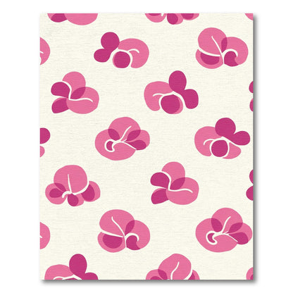 Pink Abstract Blossom Cluster Rug