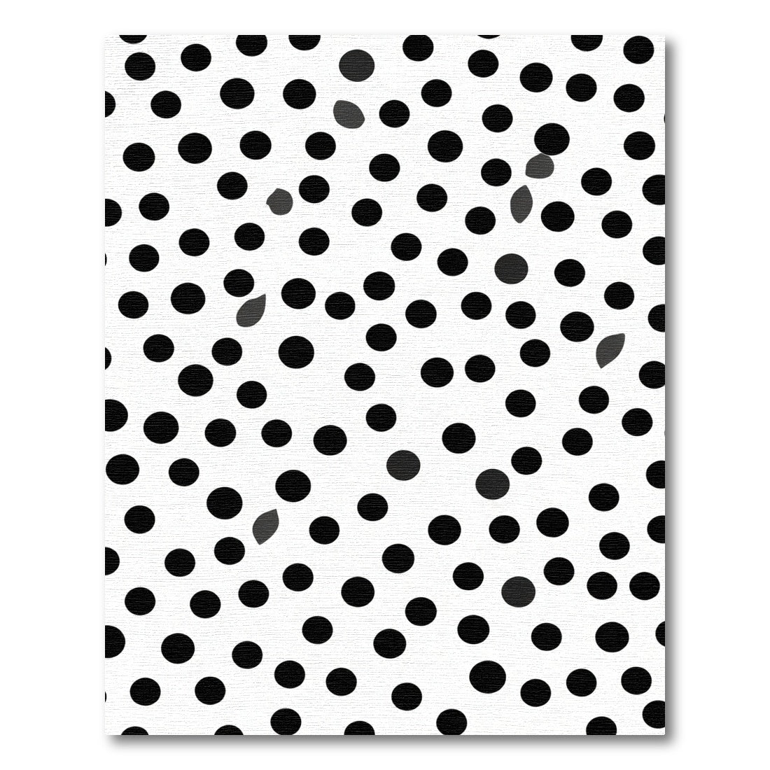 Black White Polka Dot Scatter Rug
