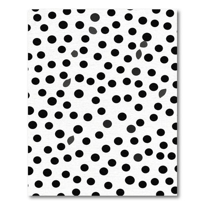 Black White Polka Dot Scatter Rug