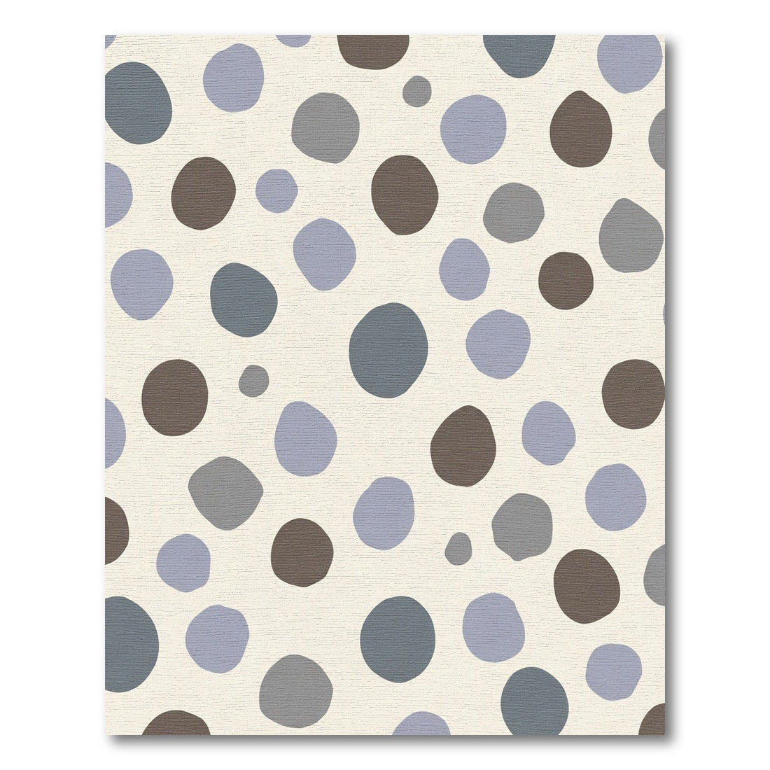 Whimsical Cream Circles Scatter Rug