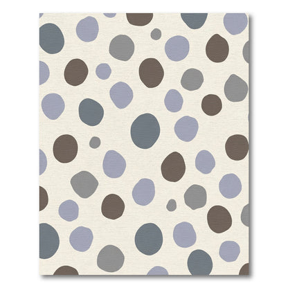 Whimsical Cream Circles Scatter Rug