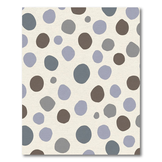 Whimsical Cream Circles Scatter Rug