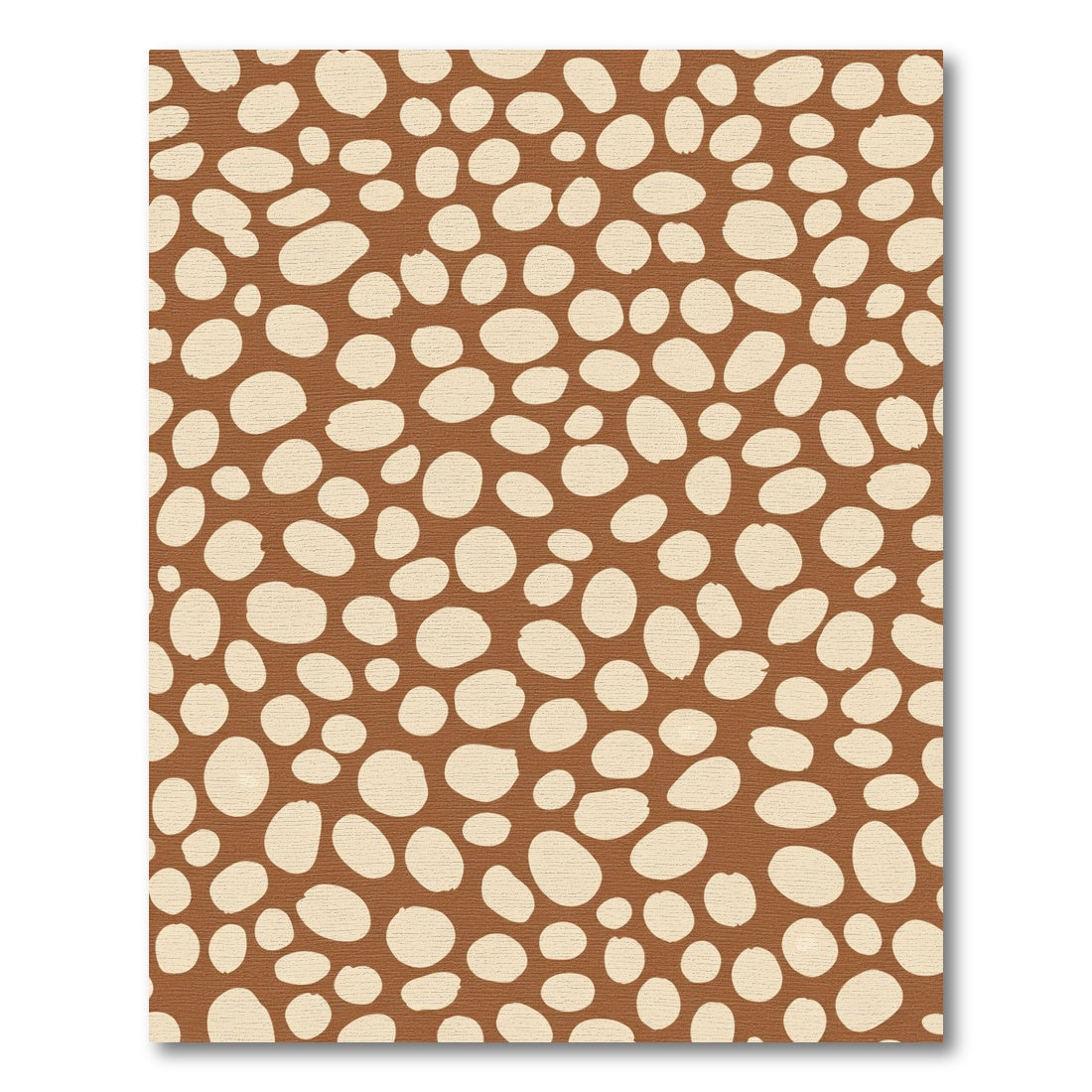 Brown Cream Pebble Scatter Rug