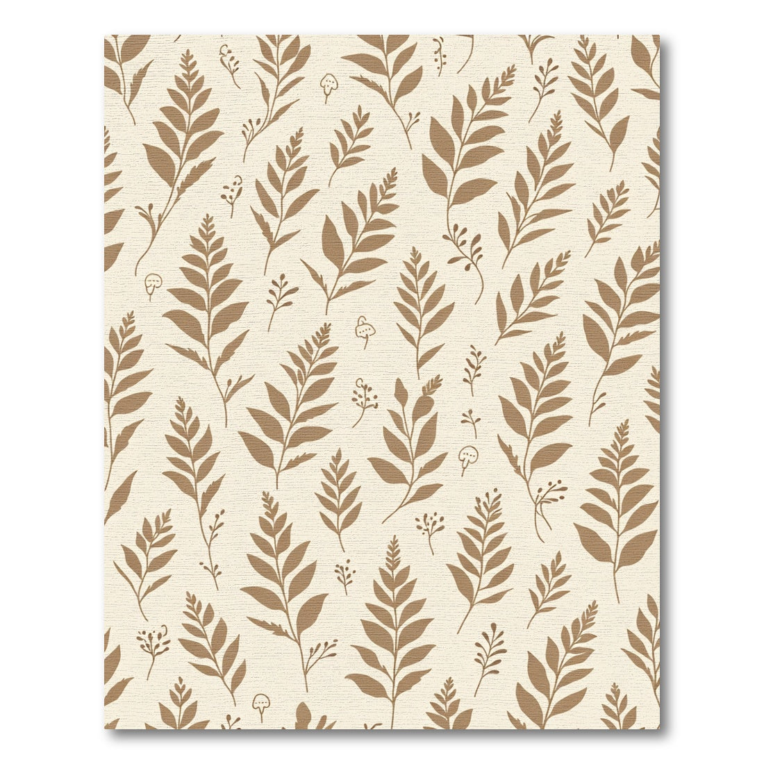 Brown Botanical Branch Meadow Rug