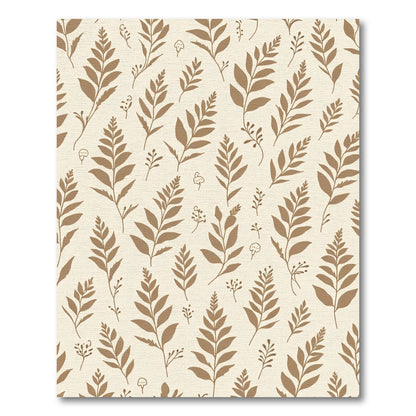 Brown Botanical Branch Meadow Rug