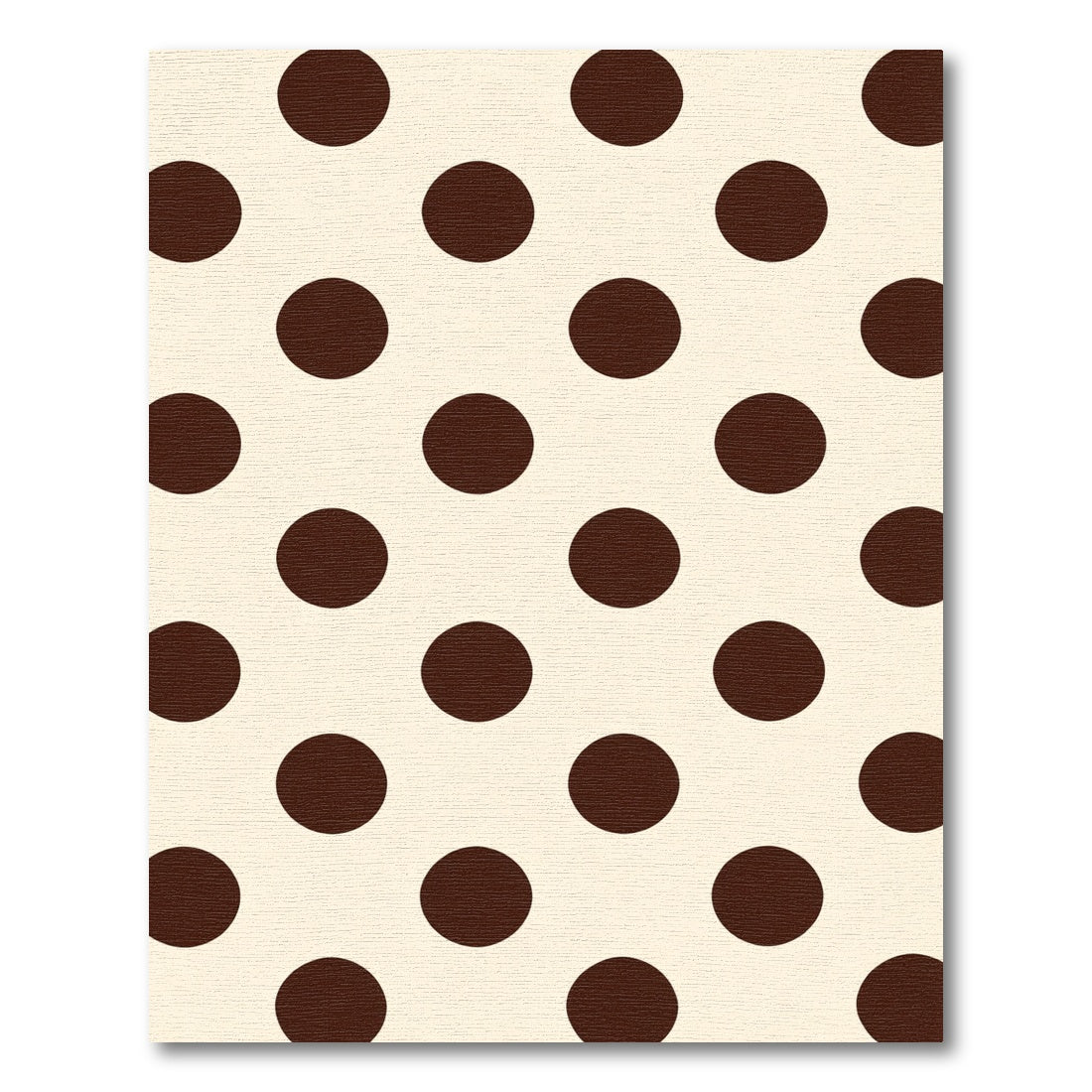 Brown Cream Polka Dots Rug