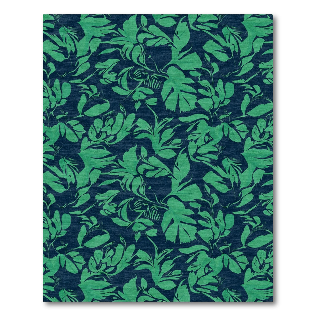 Deep Green Tropical Foliage Abounds Rug