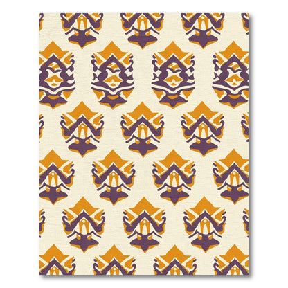 Amber Plum Symmetric Laurel Rug