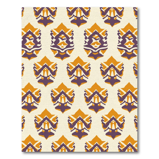 Amber Plum Symmetric Laurel Rug