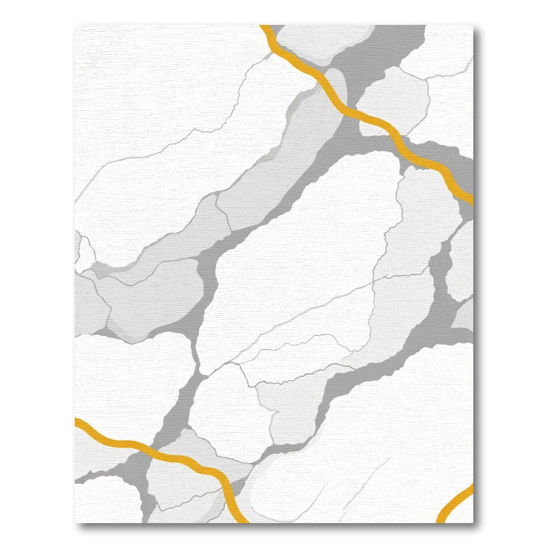 Gold Vein Marble Abstract Rug