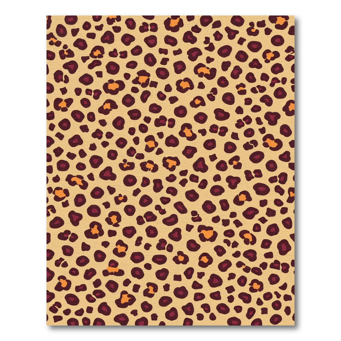 Golden Spotted Animal Print Rug