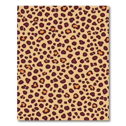 Golden Spotted Animal Print Rug