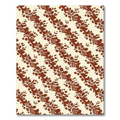 Crimson Almond Blossom Diagonal Rug