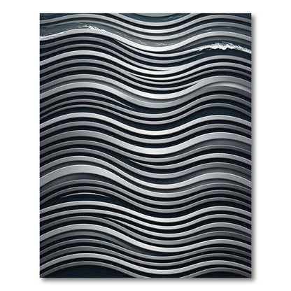 Silver Wave Contemporary Modern Rug