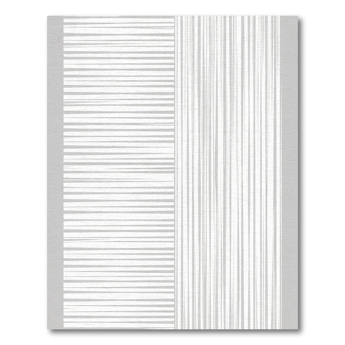 Monochrome Hand Drawn Stripe Rug