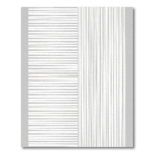 Monochrome Hand Drawn Stripe Rug