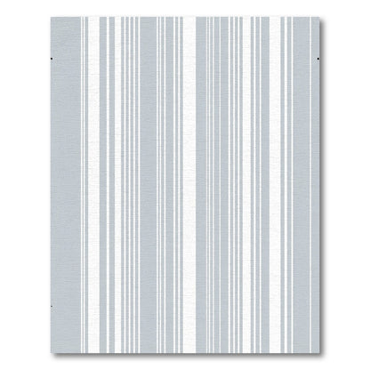 Modern Gray White Stripe Rug