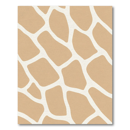 Camel Cream Giraffe Skin Pattern Rug