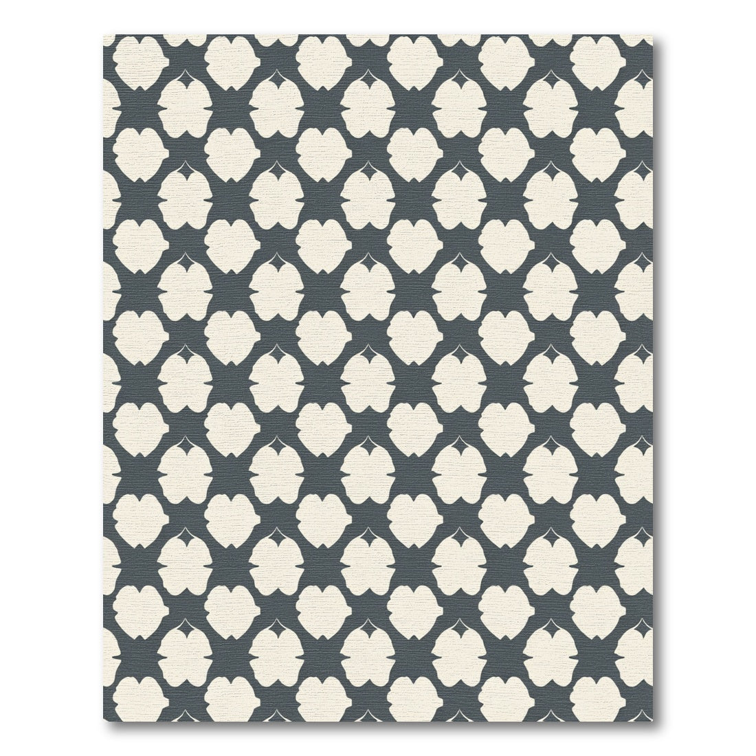 Cream Gray Abstract Trellis Rug