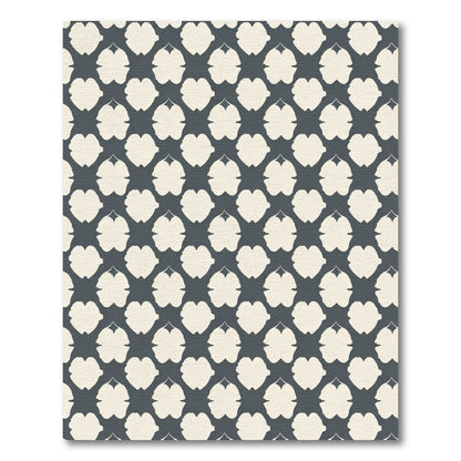 Cream Gray Abstract Trellis Rug