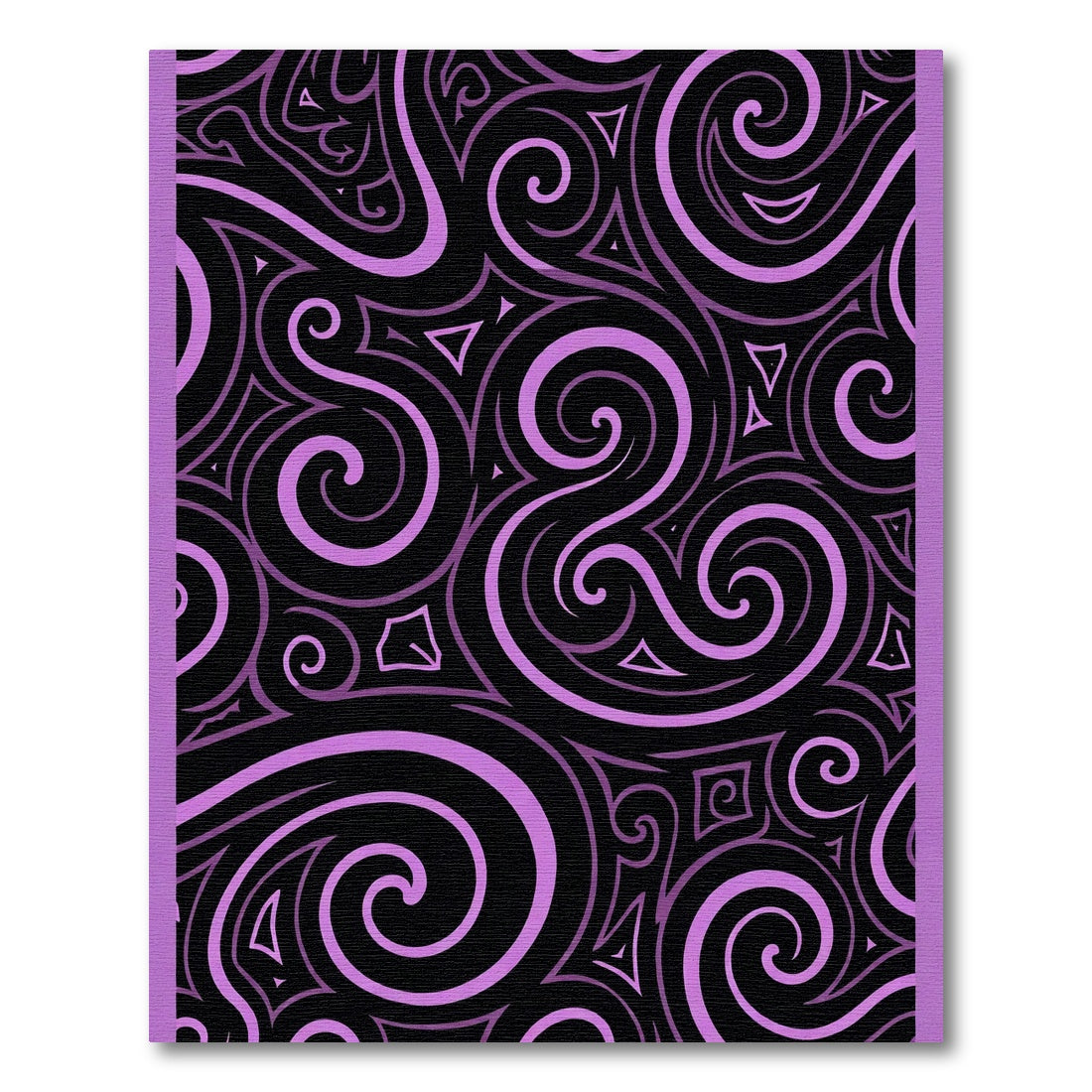 Amethyst Swirl Tribal Pattern Rug