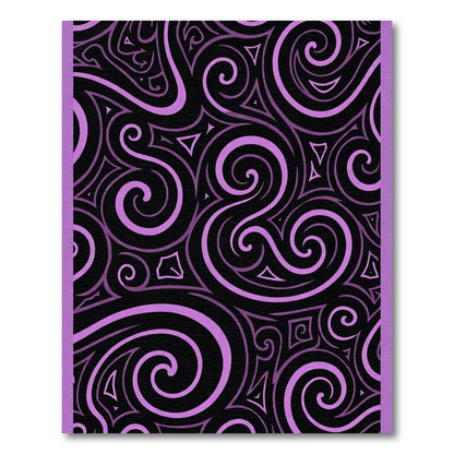 Amethyst Swirl Tribal Pattern Rug