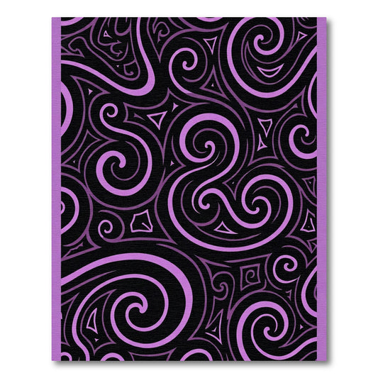 Amethyst Swirl Tribal Pattern Rug