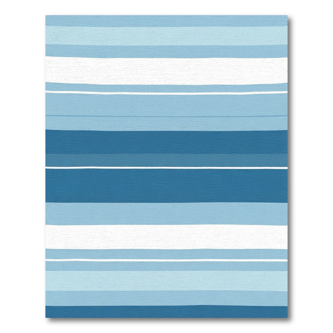 Ocean Tones Horizontal Stripe Rug