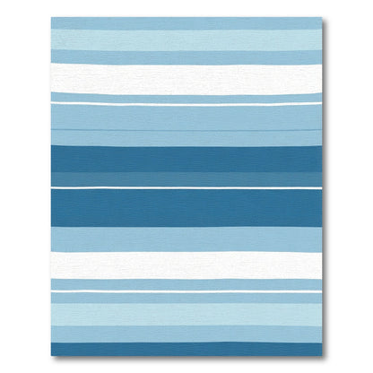 Ocean Tones Horizontal Stripe Rug