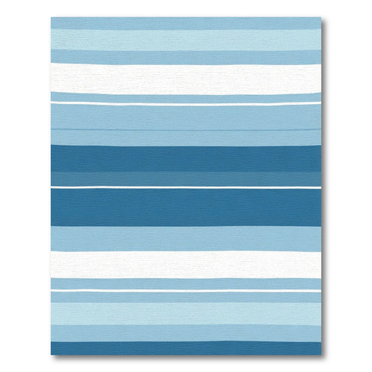 Ocean Tones Horizontal Stripe Rug