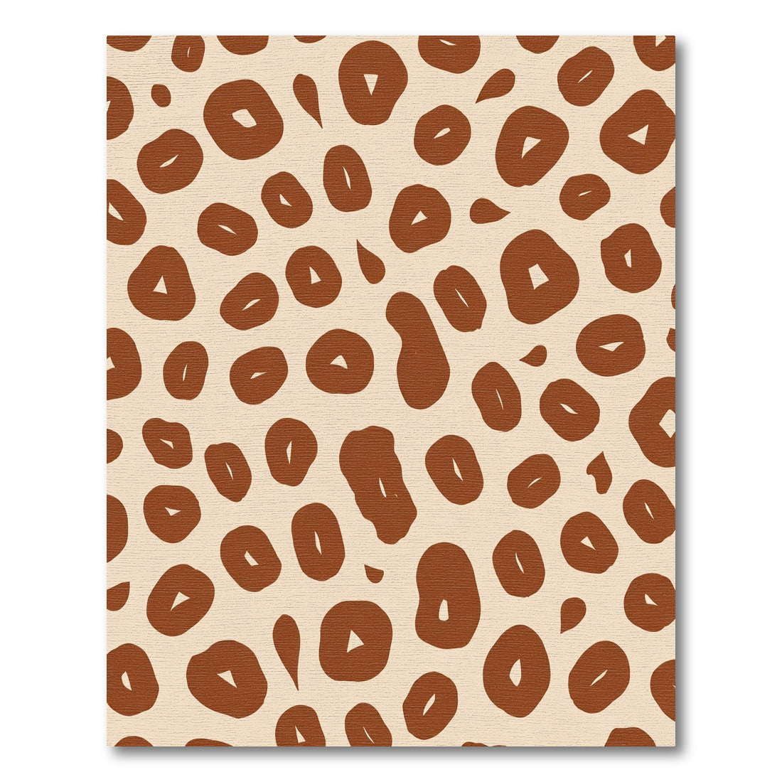 Brown Animal Print Spots Rug