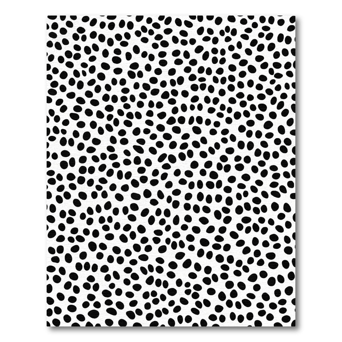 Black White Pebble Scatter Rug