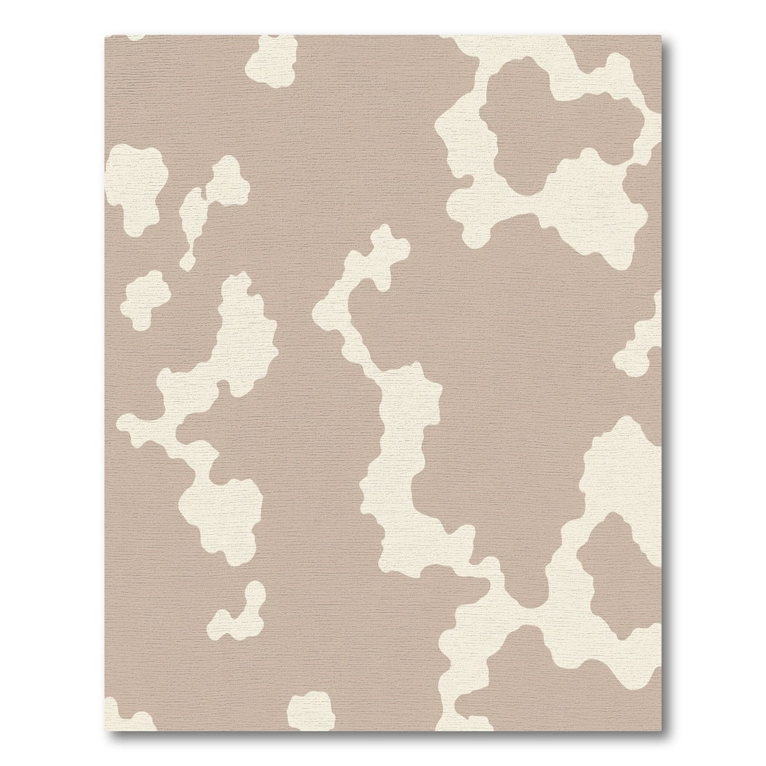 Contemporary Beige and Cream Spots Rug