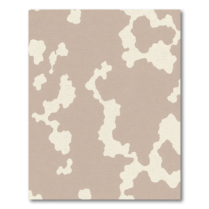 Contemporary Beige and Cream Spots Rug