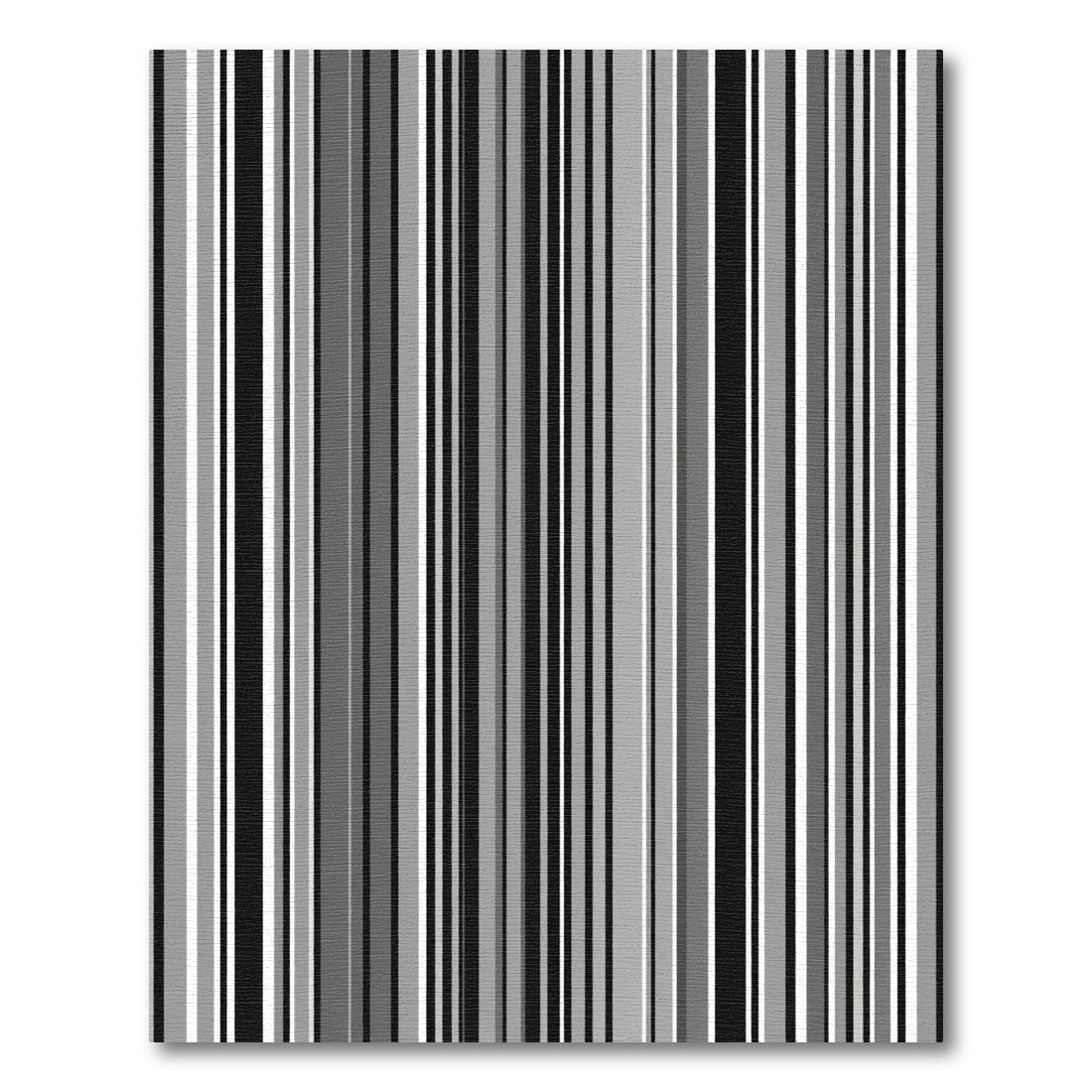Monochromatic Vertical Stripe Array Rug