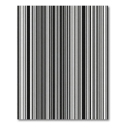 Monochromatic Vertical Stripe Array Rug