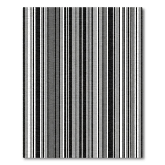 Monochromatic Vertical Stripe Array Rug