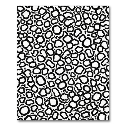 Monochromatic Animal Spots Scatter Rug